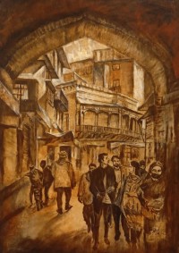 Sajjad Ahmed, 20 x 30 inch, Oil On Canvas, Cityscape Painting, AC-SJJ-008 Sajjad Ahmed, 20 x 30 inch, Oil On Canvas, Cityscape Painting, AC-SJJ-008